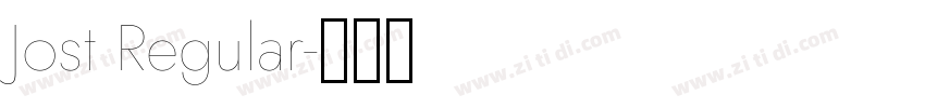Jost Regular字体转换